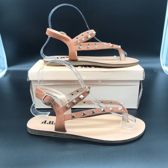 sandals, brand new in box. AMS NATALIE4, color is Whisky. - Picture 2 of 9
